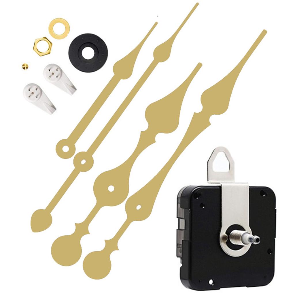 Long Shaft Clock DIY Clock Kit For Home Decoration Adjustable Hour Hand Size Black And Gold Color Options Clock Accessories