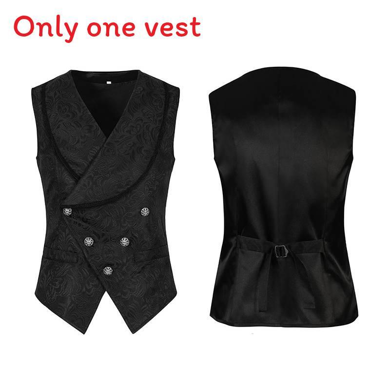 Gothic Halloween Steampunk Vest For Men And Women With Dark Pattern For Stage Performances