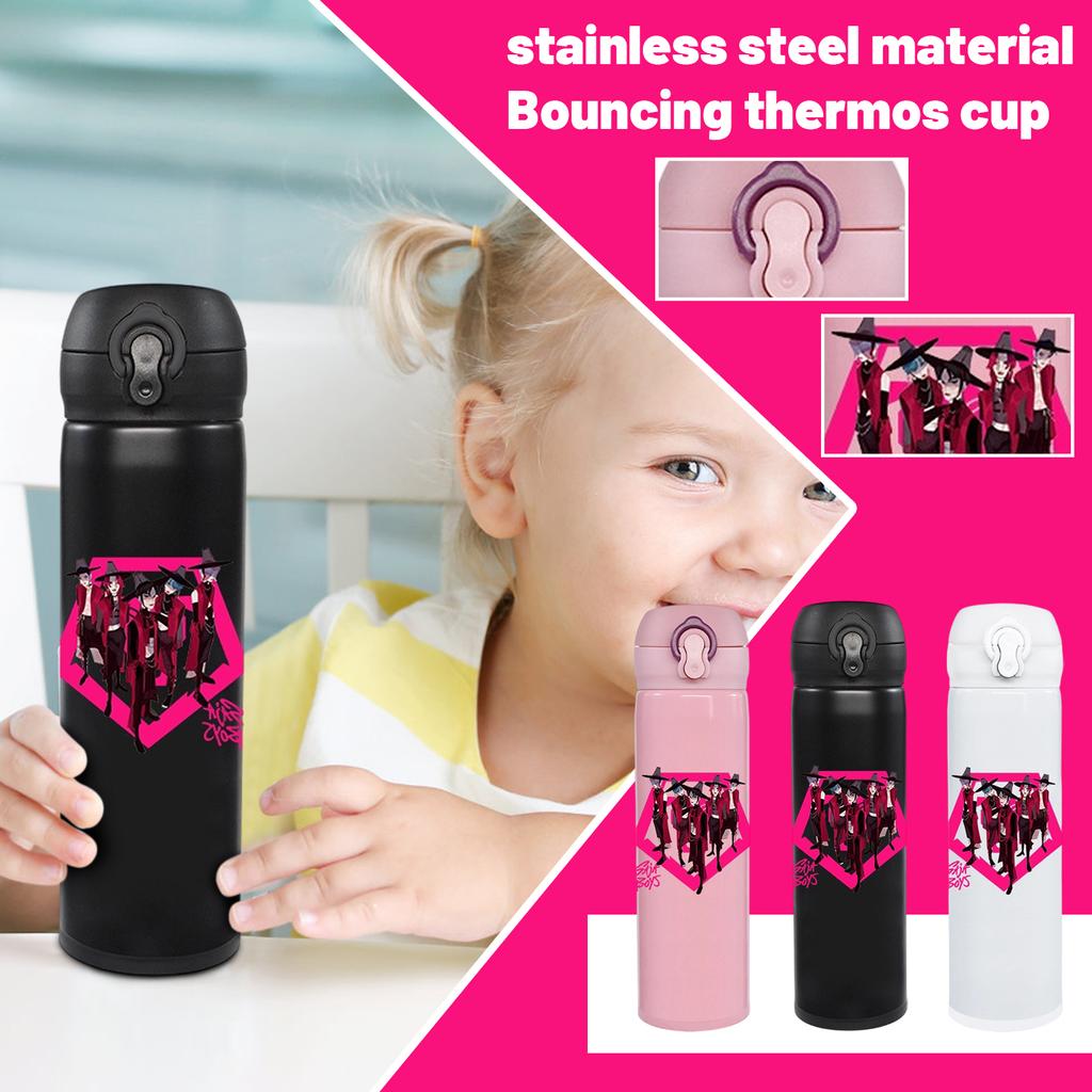 500ml Stainless Steel Bounce Cup Car Cup