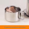 Stainless Steel Seasoning Jar Set with Wooden Lid & Spoon