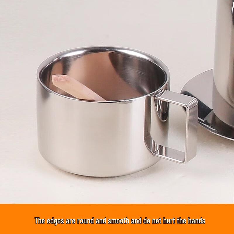Stainless Steel Seasoning Jar Set with Wooden Lid & Spoon