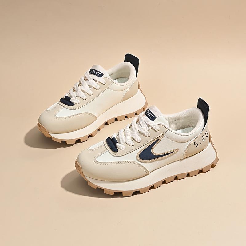 ins Korean version of Forrest Gump shoes women's 2025 autumn new student running sports shoes versatile thick-soled heightening dad shoes