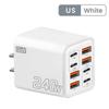 8 Ports Phone Charger Adapter 4USB+4PD USB C Charger for Huawei/Xiaomi/Samsung