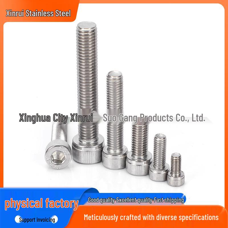 Stainless Steel 304/316 Fine Thread Socket Head Cap Screws - DIN912