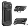 Invisible Stand Metal Tri-Proof Phone Case for iPhone 17/16Pro, Sliding Window Drop-Proof Protective Cover.