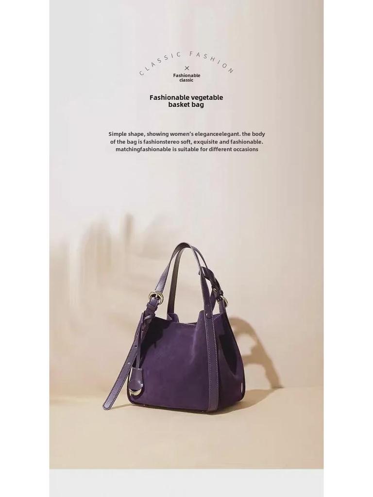 2024 Women's Genuine Leather Large Capacity Commuting Tote Bag