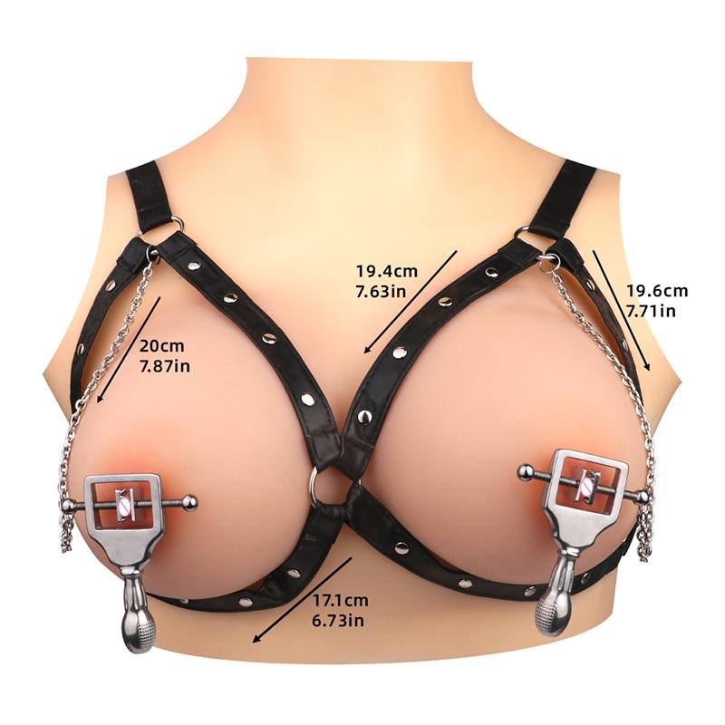QKKQ Weighted Nipple Clamps,nipple Clamp with Metal Chain Adjustable Nipple Clips Non-piercing Breast Clip Sex Toys for Couples