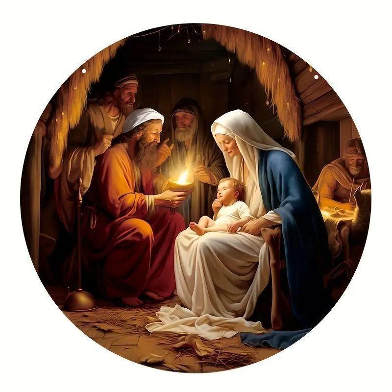 

Детский мультяшный привлекательный рождественский Иисус, подвесной аксессуар для автомобиля для радостной праздничной атмосферы 11