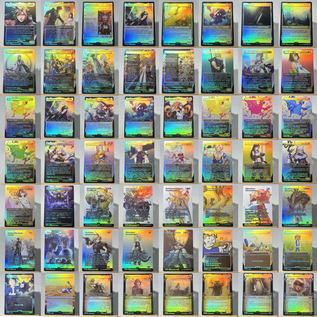 FIN FIC FOIL4-001 Karta proxy TCG magiczne karty Chmura, Najemnik z Midgaru Przywołaj Bahamuta Vivi Ornitier Błyskawica, Armia Jednego zbierz