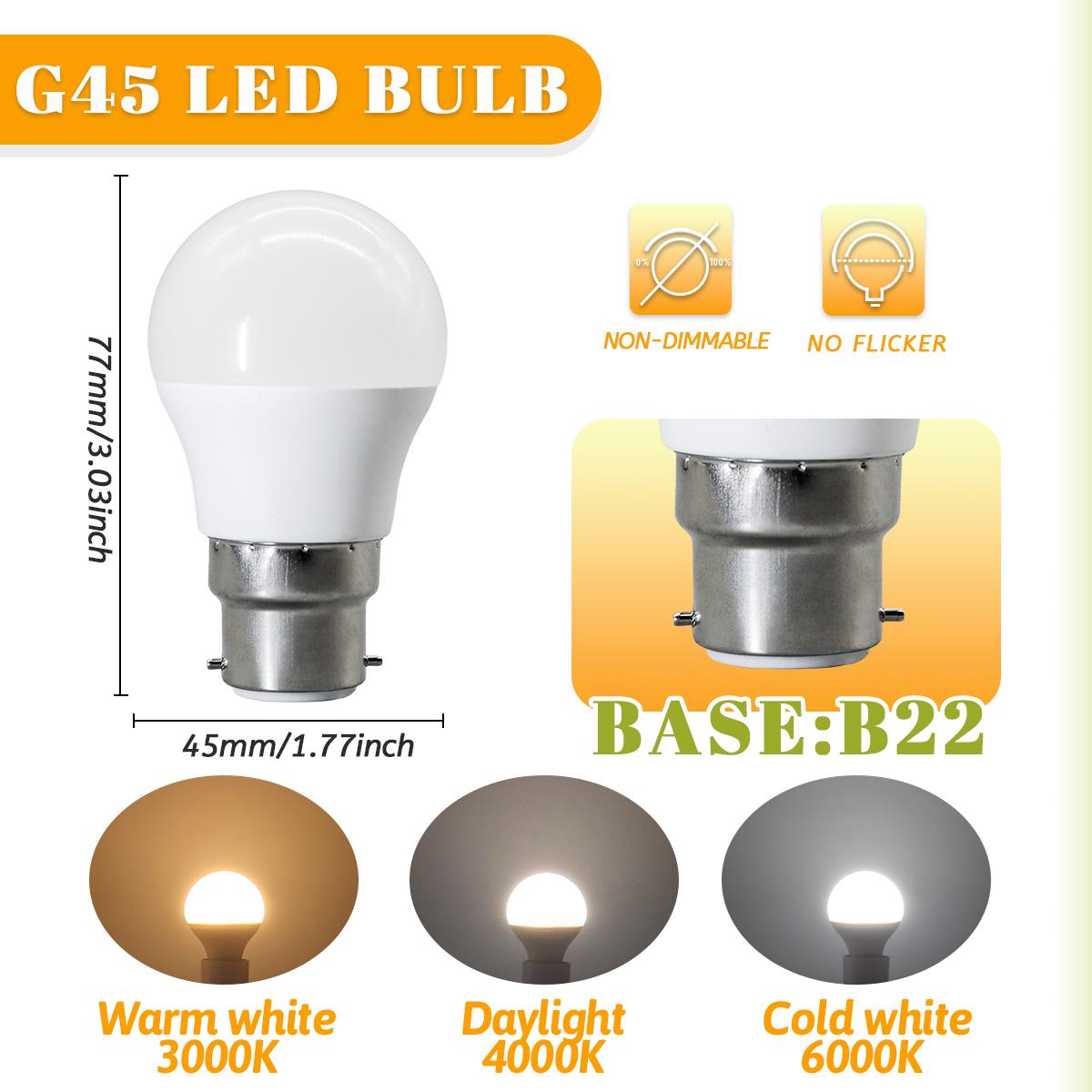 

4PCS/lot Energy Saving LED Candle Bulb Lamps Ra80+ E14 E27 B22 Lamp Warm Cool Lighting for Home Livingroom Foyer Lampe Led 3W&Cool white 6000K&AC220-240V