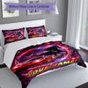3PC Custom Name Speed, Fire, Freedom, Fantasy, Racing, Night Bedding Set Duvet Cover Closure Includes 1 Duvet Cover & 2 Pillowcases for Bedroom