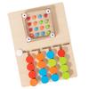 Montessori Tre Ristende Perle Firefargers Plasseringsleke Farge Form Matching Kognisjon Læringsspillbrett Gaver til Barn