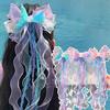 Girl Hair Pin Bowknot Starfish Shell Faux Pearls Chain Decor Kids Hair Clip Princess Headwear Hair Accessories