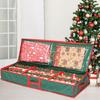 Portable Holiday Gift Wrap Storage Organizer Multi Functional Design Durable Fabric For Seasonal Craft Materials