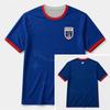 Camiseta de Fútbol de Cabo Verde Unisex Adultos Niños Manga Corta Camiseta de Fútbol Insignia FCF Mapa de la Isla Transpirable Fan Animación Top de Estadio