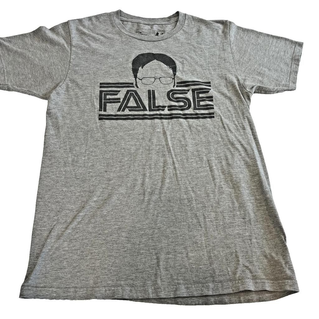 The Office Falsches Grafik-T-Shirt Herren Mittelgrau TV-Show