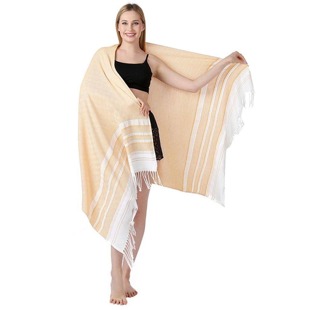 Soft Comfortable Turkish Cotton Bath Towel Beach Towel for Beach Pool Yoga Picnic Adventures Multiuse Shower Towel