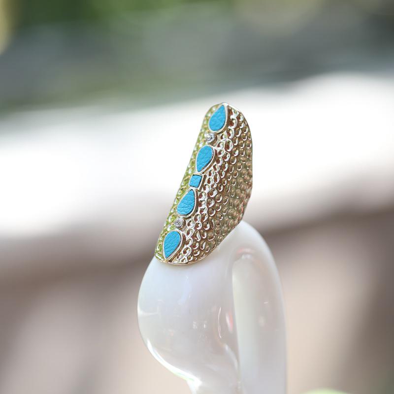 

Преувеличенная наклейка кольцо с длинным бриллиантом - Модные аксессуары Ювелирные изделия