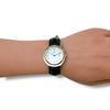 Used Hermes Clipper Combination Leather Belt Boys Men Women Watch HERMES Leather Belt White Dial Silver