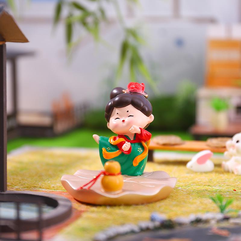 Şarap Dolabı ve Oturma Odası İçin Yaratıcı Retro Prenses Figür Dekorasyonu