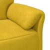 3 Seater Sofa Yellow 198 x 83 x 95 cm Velvet