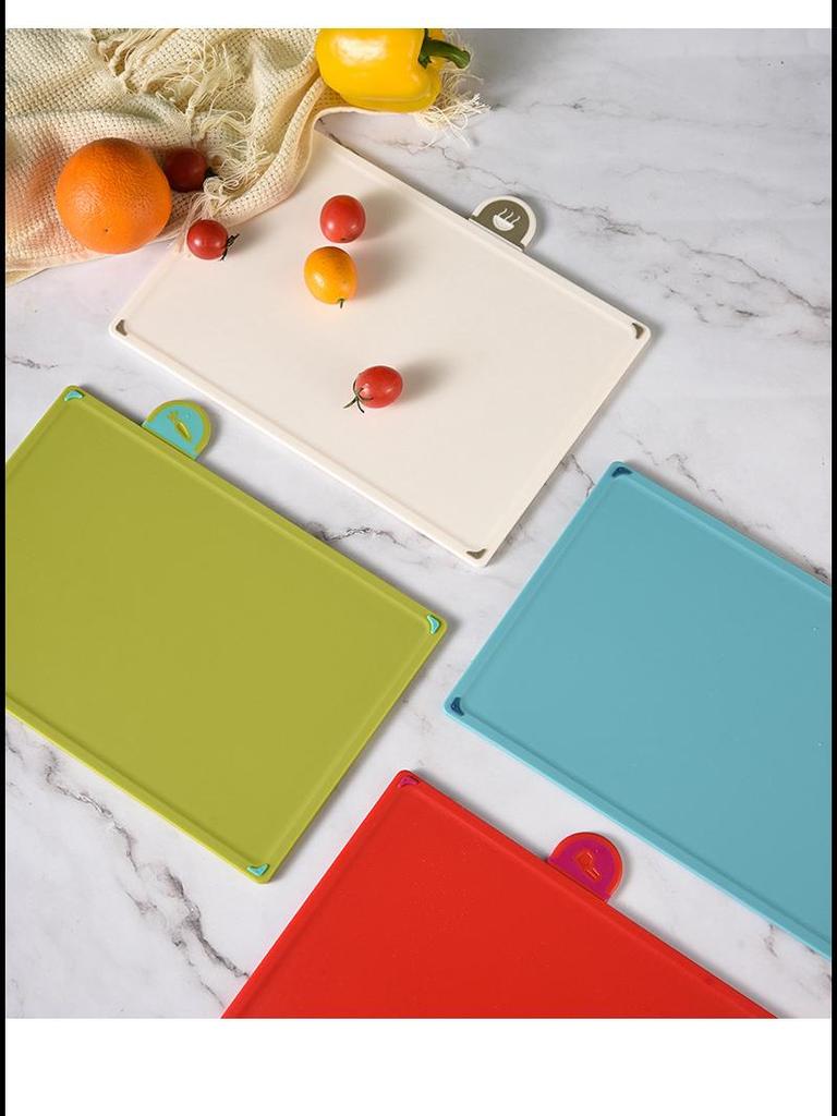 Creative Kitchen Cutting Board Set: Wheat Straw & PP Plastic - Four-Piece Food Classification Boards