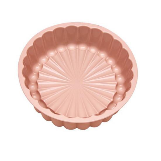 Charlotte Kakform Non-stick Silikon Rund Kakform för Ostkaka Chokladkaka Regnbågskakor Tarteletter Pajer Bröd Mousse Lätt att Rengöra Hållbar Bakeware