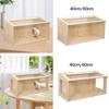 Casa Ventilata in Legno per Criceti Gabbia per Piccoli Animali Habitat Animale con Finestra per Porcellino d'India e Topi
