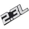 3D Metal Car Sticker 2.0L 2.2L 2.3L 2.4L 2.5L 2.8L 3.0L 3.5L Logo Emblem Badge Decals for BMW Audi Volkswagen Ford Toyota Honda
