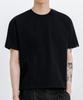 LEMAIN SECOND Crop Plain Oversized Short Sleeve T-Shirt [Black]