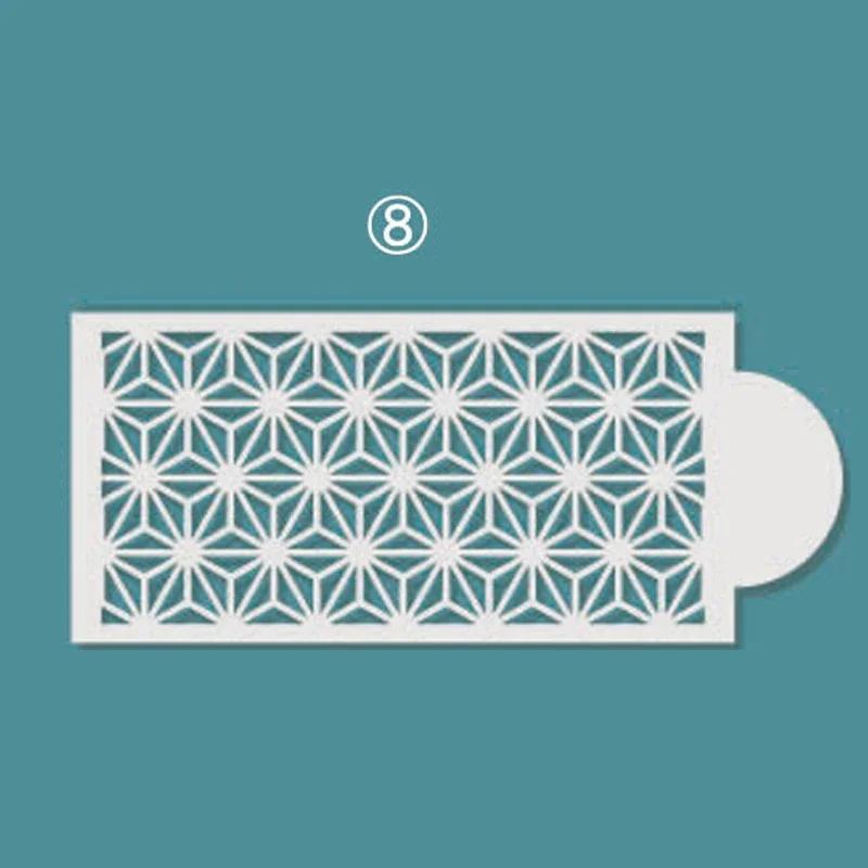 New Fondant Stencils Lace Flower Spike Pattern Style Cake Stamp Embossing Mold Wedding Cake Decoration Edge Template Baking Tool