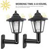 Outdoor Solar Lights Retro Lantern Hexagonal Solar Lights  Outdoor LED Solar Sconce Wall Lamp Solar Spotlight Garden Decorations