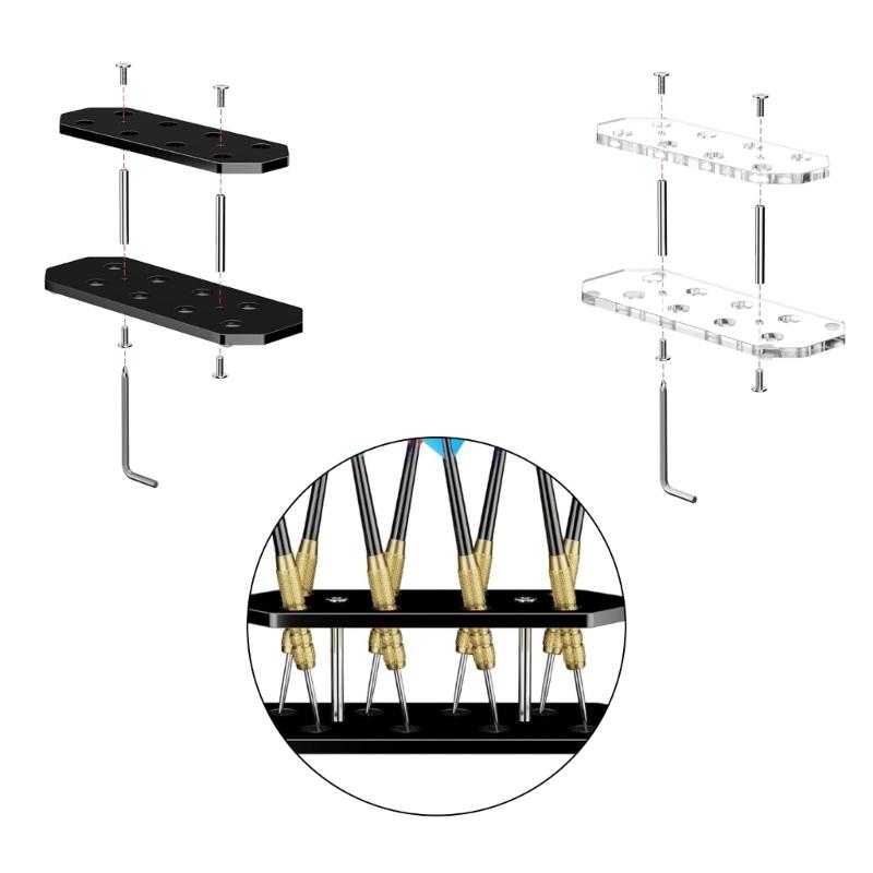 Clear Shatterproof Darted Board Holder For Sports Enthusiasts And Collectors Acrylic Storage Stand For Home Use