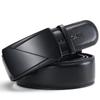Straw Man Men's Genuine Leather Automatic Buckle Belt