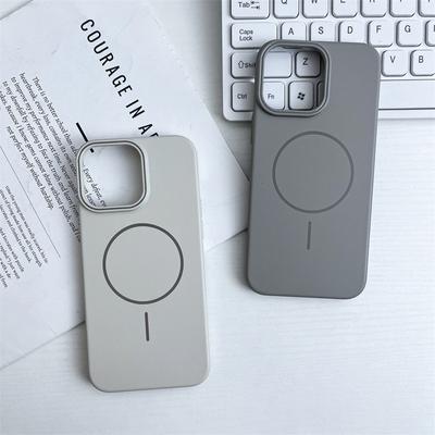 Custodia di ricarica wireless Magsafe per iPhone 16 15 14 13 12 11 Pro Max Plus con rivestimento magnetico colorato