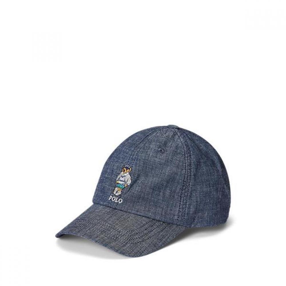 Polo Kids Boys 8 18 Polo Bear Cotton Chambray Ball Cap  Cwpohgsyj420270450 ONE