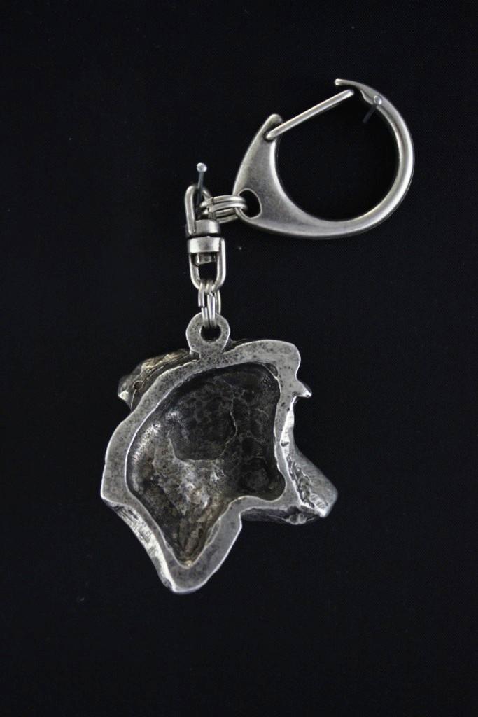 Jack Russell Terrier - Silver-plated Key Ring with Dog, Handbag Decoration, Backpack Pendant by Art-Dog Brand