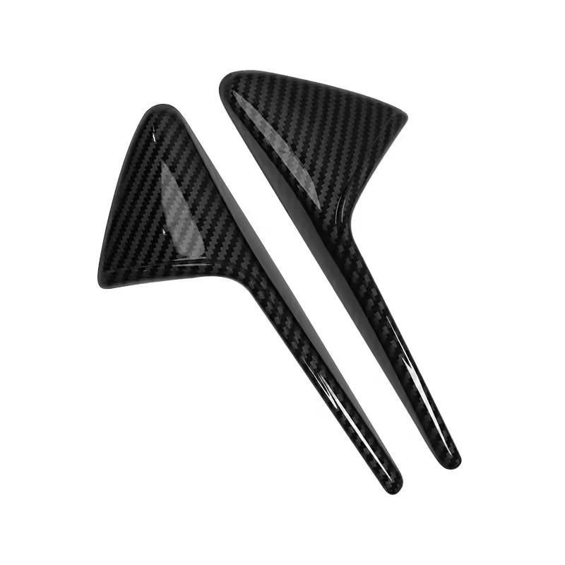 

For Tesla Model 3/Y 2025 Side Camera Carbon Fiber Protection Cover Fender Car Modification Accessories Matte Carbon Fiber Patter
