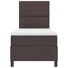 Boxspring bed with headboard Dark Brown 80 x 200 cm Fabric