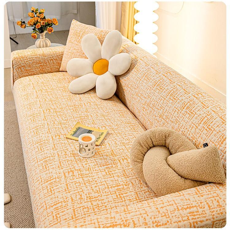 Stretchable Sofa Cover Universal Cat Scratch Proof Full Protection Cover For All Seasons Couch Protector Elastic Sofa Slipcover