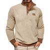 2025 Autumn and Winter Men's Casual Sweatshirt Men's Stand Collar Top