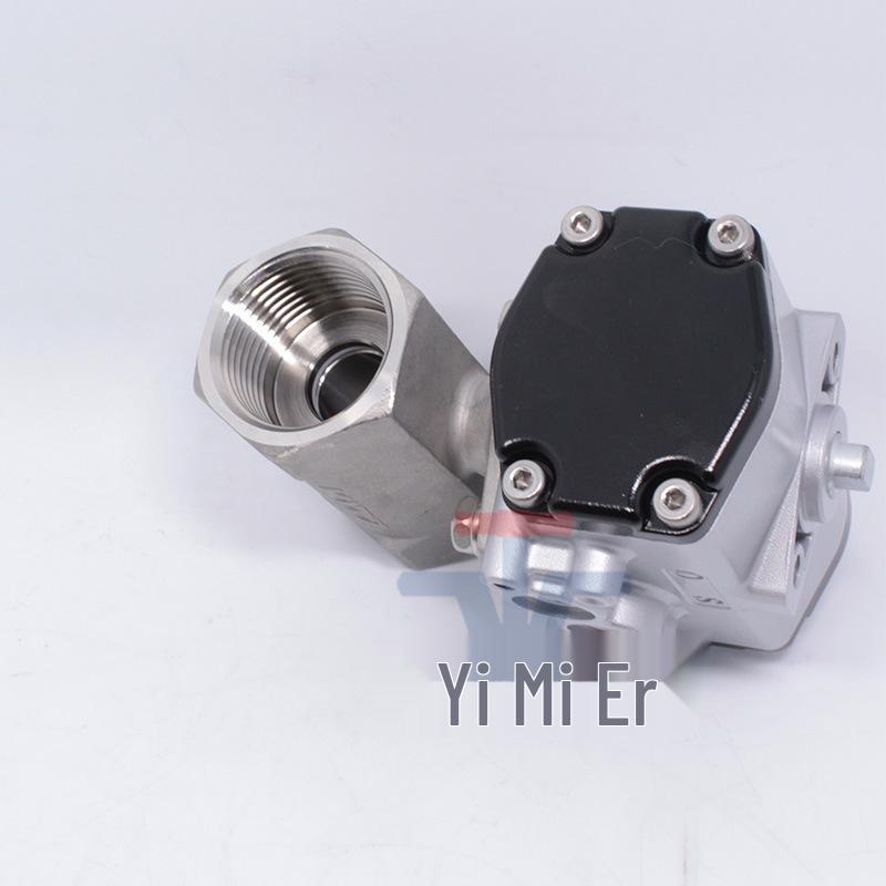 Kitazawa KITZ Stainless Steel 316 Pneumatic Three-Way Diverting Ball Valve C-UTE/C-UTNE C-1 Available
