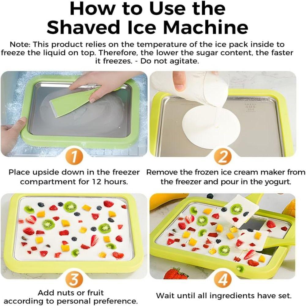 Multifunctional Ice Cream Maker DIY Sweet Spot Cold Plate Stir Fry Yogurt Machine  Kids