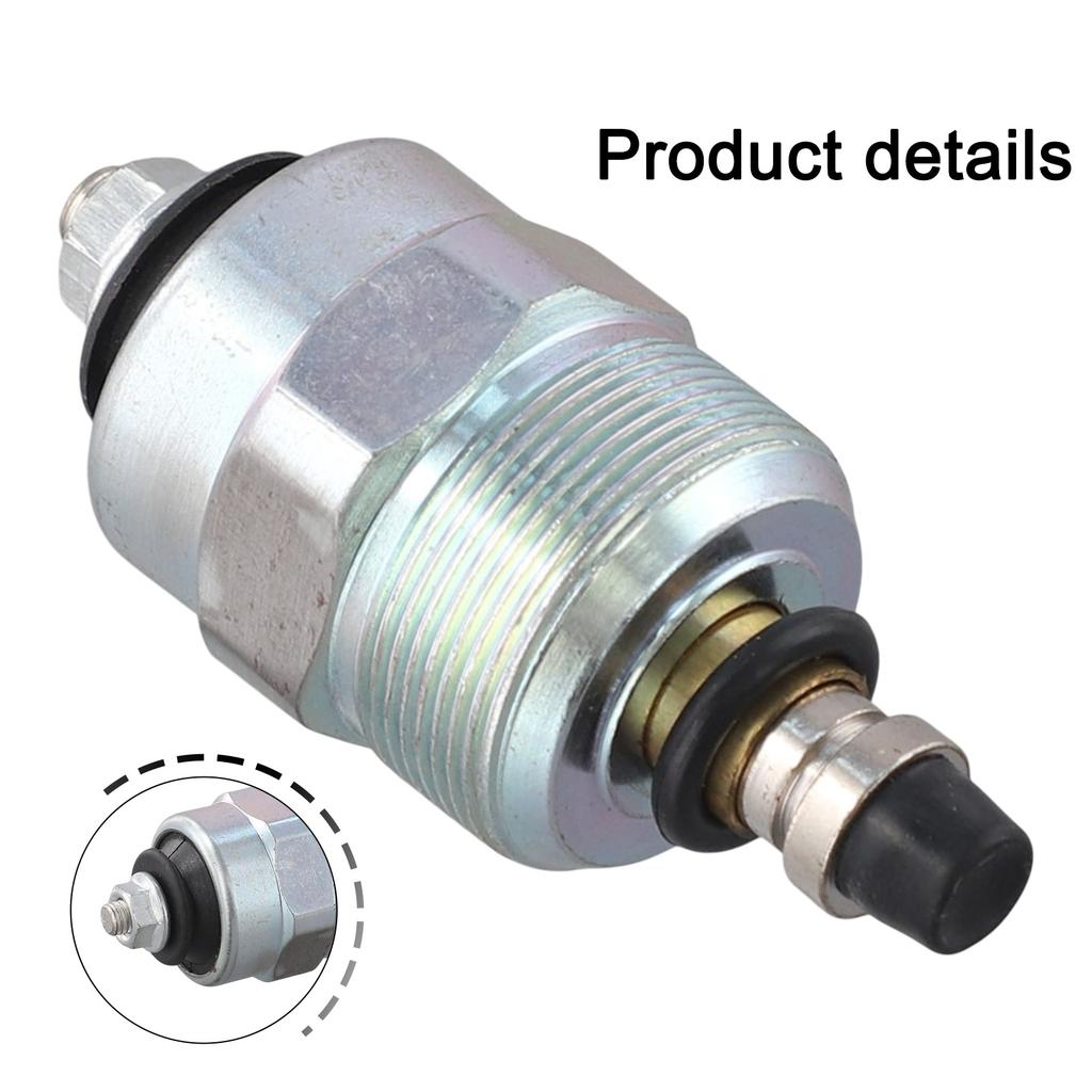 Connector Engine Efficiency Natural Color 12V Solenoid Valve Robust Materials Versatile Compatibility Easy Installation