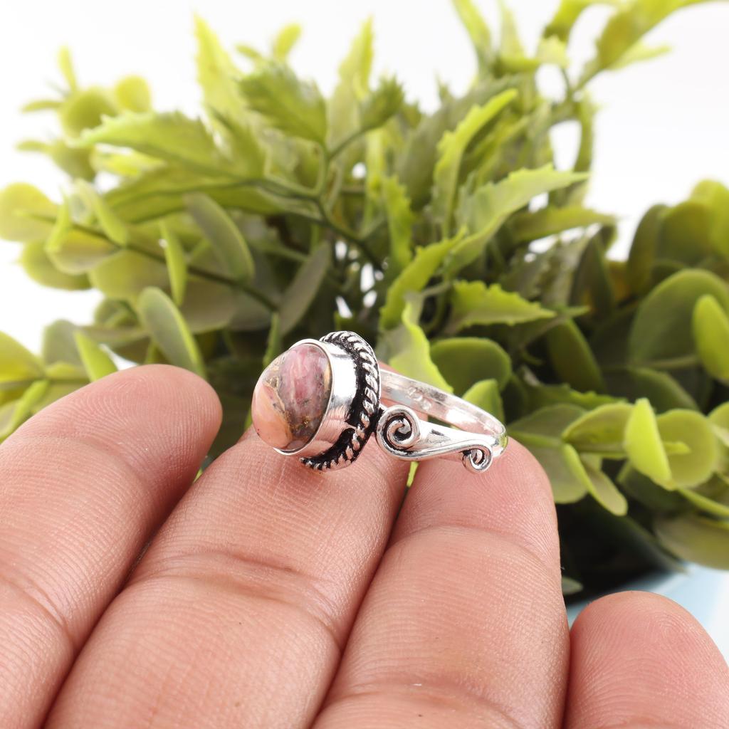 Pink Opal Turquoise Ring, Handmade Gemstone Ring, 925 Sterling Silver Ring Wonderful Jewelry, For Anniversary Gift