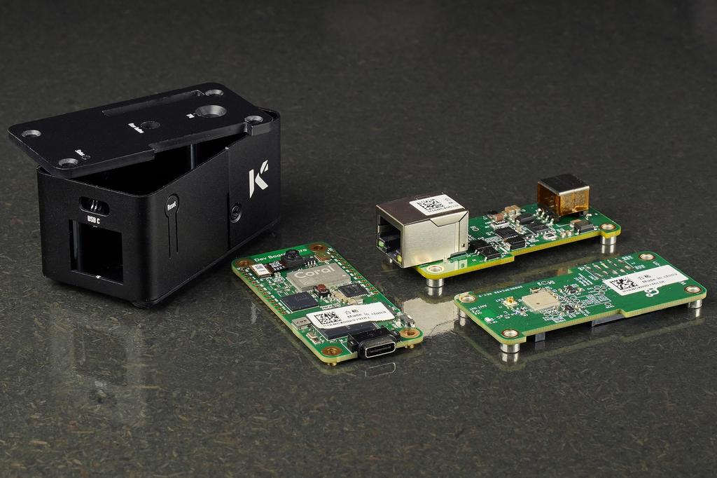 KKSB Aluminium Case Kompatibel med Coral Dev Board plass for brett Micro, tillegg