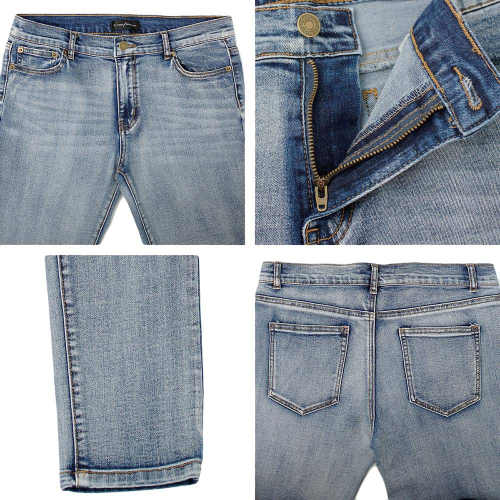 One Colors Men's Skinny Pants, Plus Size, Denim, Stretch, Slim Fit, Denim Jeans, Size 5L, Bleached