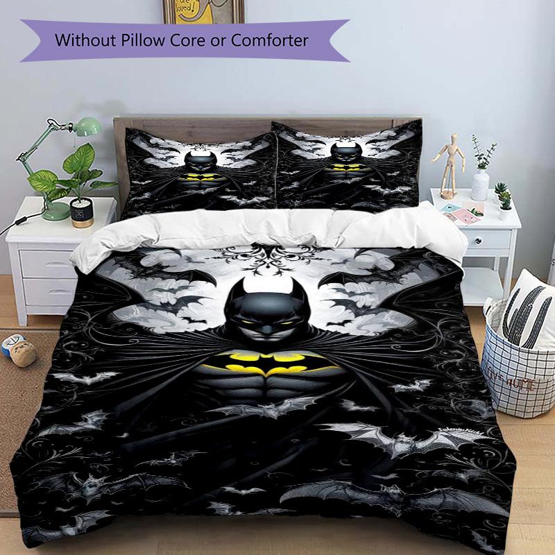 Batman Gothic Artwork Print 3Pcs Bedding Setduvet Cover With 2 Bedropillowcase Home Birthday Gift