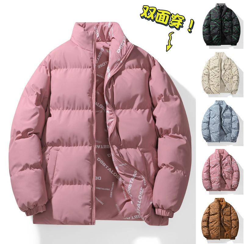 Winter Double-sided Cotton-padded Men's Winter New Casual Trendy Brand Loose Large Size Casual Couple Men