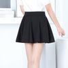 Women High Waist Sun Skirt Elastic A Line Mini Skirt Anti Chafing Lined Flared Pleated Skirt Spring Summer Casual Skirt